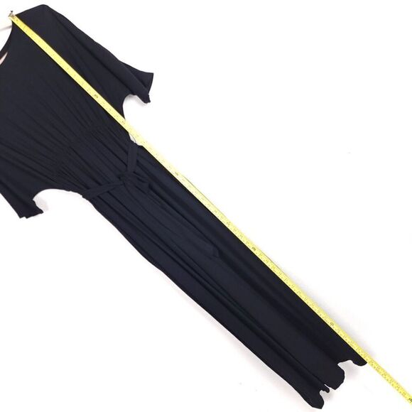 ASOS Dolman Sleeve Tie Waist Wide Leg Cut Out Maternity Jumpsuit Womens 4 Black - Picture 3 of 8